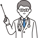 Male Doctor Explaining SVG Icon